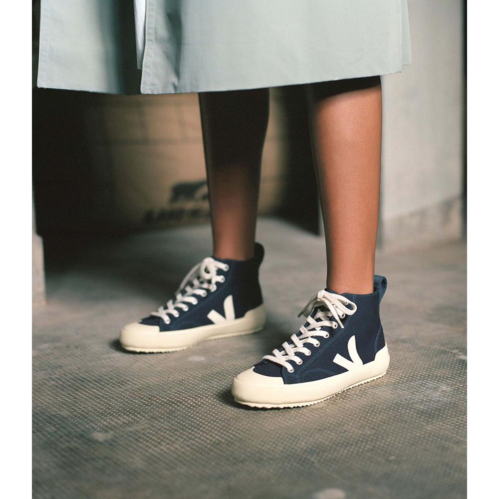 Women's Veja NOVA HT CANVAS Shoes Blue | ZA 540LIS